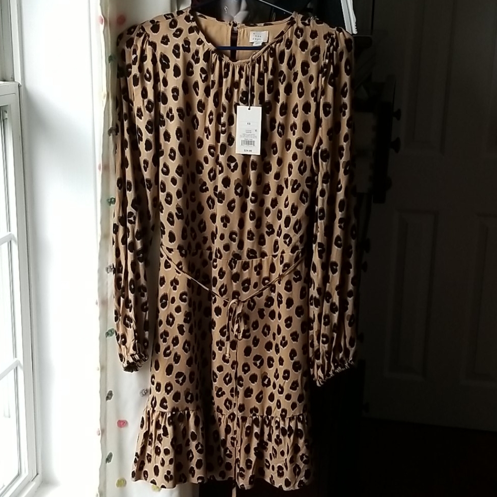 cheetah print long sleevedress